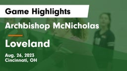 Archbishop McNicholas  vs Loveland  Game Highlights - Aug. 26, 2023