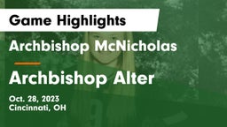 Archbishop McNicholas  vs Archbishop Alter  Game Highlights - Oct. 28, 2023