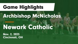 Archbishop McNicholas  vs Newark Catholic  Game Highlights - Nov. 2, 2023