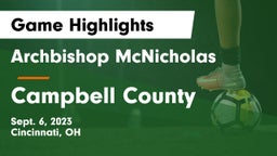 Archbishop McNicholas  vs Campbell County  Game Highlights - Sept. 6, 2023
