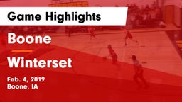 Boone  vs Winterset  Game Highlights - Feb. 4, 2019