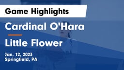 Cardinal O'Hara  vs Little Flower Game Highlights - Jan. 12, 2023