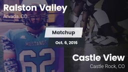 Matchup: Ralston Valley High vs. Castle View  2016