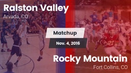 Matchup: Ralston Valley High vs. Rocky Mountain  2016