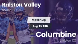 Matchup: Ralston Valley High vs. Columbine  2017