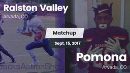 Matchup: Ralston Valley High vs. Pomona  2017