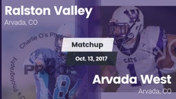 Matchup: Ralston Valley High vs. Arvada West  2017