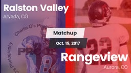 Matchup: Ralston Valley High vs. Rangeview  2017