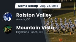 Recap: Ralston Valley  vs. Mountain Vista  2018
