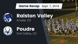Recap: Ralston Valley  vs. Poudre  2018