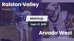 Matchup: Ralston Valley High vs. Arvada West  2018