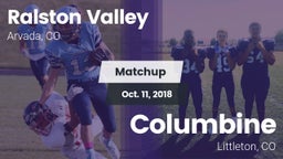 Matchup: Ralston Valley High vs. Columbine  2018