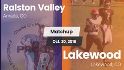 Matchup: Ralston Valley High vs. Lakewood  2018