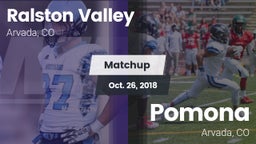 Matchup: Ralston Valley High vs. Pomona  2018