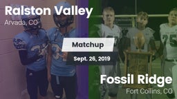 Matchup: Ralston Valley High vs. Fossil Ridge  2019
