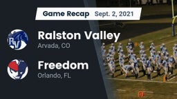 Recap: Ralston Valley  vs. Freedom  2021