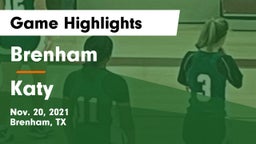 Brenham  vs Katy  Game Highlights - Nov. 20, 2021