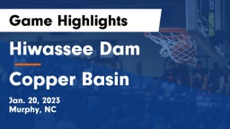 Hiwassee Dam  vs Copper Basin  Game Highlights - Jan. 20, 2023