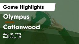 Olympus  vs Cottonwood  Game Highlights - Aug. 30, 2022