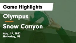 Olympus  vs Snow Canyon  Game Highlights - Aug. 19, 2022