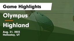 Olympus  vs Highland Game Highlights - Aug. 31, 2023