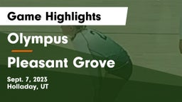 Olympus  vs Pleasant Grove  Game Highlights - Sept. 7, 2023