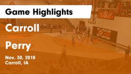 Carroll  vs Perry  Game Highlights - Nov. 30, 2018