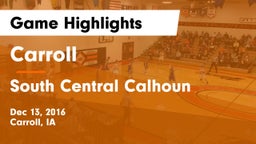 Carroll  vs South Central Calhoun Game Highlights - Dec 13, 2016