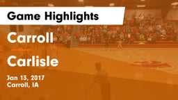 Carroll  vs Carlisle  Game Highlights - Jan 13, 2017