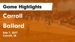 Carroll  vs Ballard  Game Highlights - Feb 7, 2017