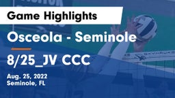 Osceola  - Seminole vs 8/25_JV *** Game Highlights - Aug. 25, 2022