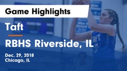 Taft  vs RBHS Riverside, IL Game Highlights - Dec. 29, 2018