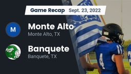 Recap: Monte Alto  vs. Banquete  2022