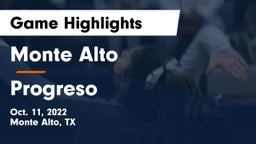 Monte Alto  vs Progreso Game Highlights - Oct. 11, 2022