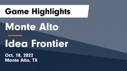 Monte Alto  vs Idea Frontier Game Highlights - Oct. 18, 2022