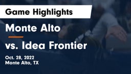 Monte Alto  vs vs. Idea Frontier Game Highlights - Oct. 28, 2022