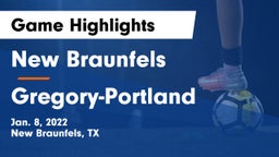 New Braunfels  vs Gregory-Portland  Game Highlights - Jan. 8, 2022