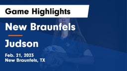 New Braunfels  vs Judson  Game Highlights - Feb. 21, 2023