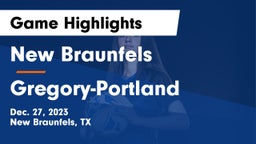 New Braunfels  vs Gregory-Portland  Game Highlights - Dec. 27, 2023