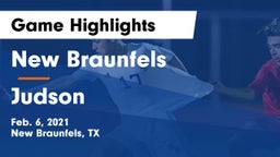 New Braunfels  vs Judson  Game Highlights - Feb. 6, 2021