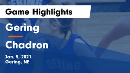 Gering  vs Chadron  Game Highlights - Jan. 5, 2021