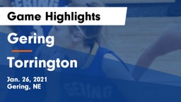 Gering  vs Torrington  Game Highlights - Jan. 26, 2021