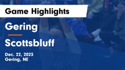Gering  vs Scottsbluff  Game Highlights - Dec. 22, 2023