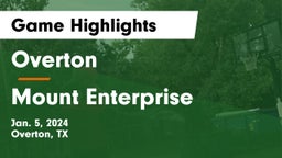 Overton  vs Mount Enterprise  Game Highlights - Jan. 5, 2024