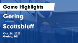 Gering  vs Scottsbluff  Game Highlights - Oct. 24, 2023