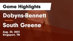 Dobyns-Bennett  vs South Greene Game Highlights - Aug. 30, 2022