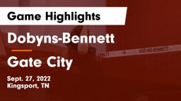 Dobyns-Bennett  vs Gate City  Game Highlights - Sept. 27, 2022