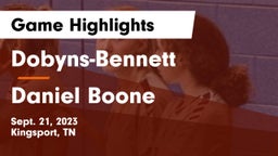 Dobyns-Bennett  vs Daniel Boone  Game Highlights - Sept. 21, 2023