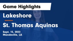 Lakeshore  vs St. Thomas Aquinas Game Highlights - Sept. 15, 2022