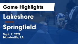 Lakeshore  vs Springfield  Game Highlights - Sept. 7, 2022